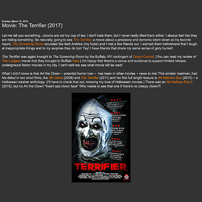 Movie: The Terrifier (2017)